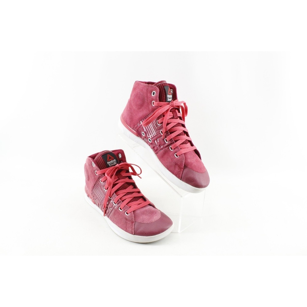 Reebok CrossFit Lite Tr 010 Powerlifting Training Shoes Womens 8.5 Red/Pink